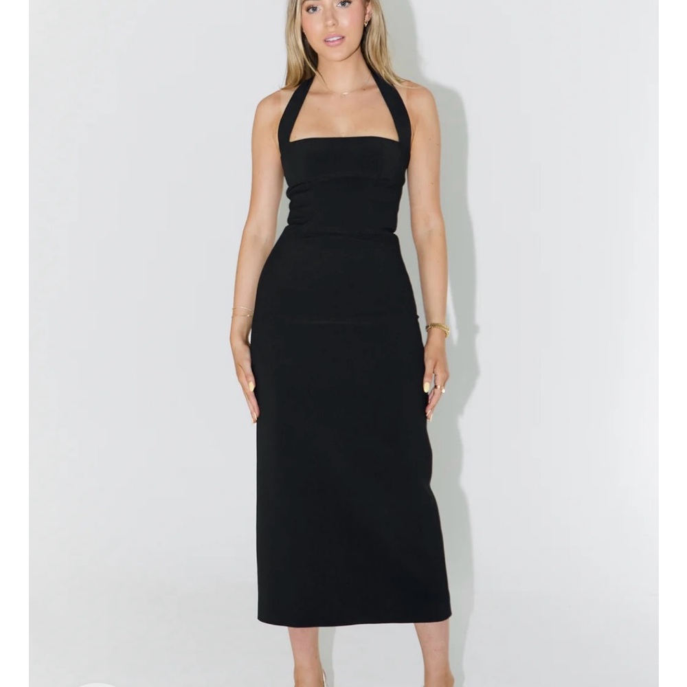 Odd Muse halter neck midi dress